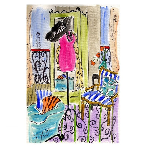 Parisian Dressmaker Studio card