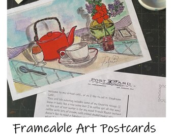 ART POSTCARDS: 6 Month Postcard Subscription plus gifted art items to your mailbox from Fifi's Daydream Café