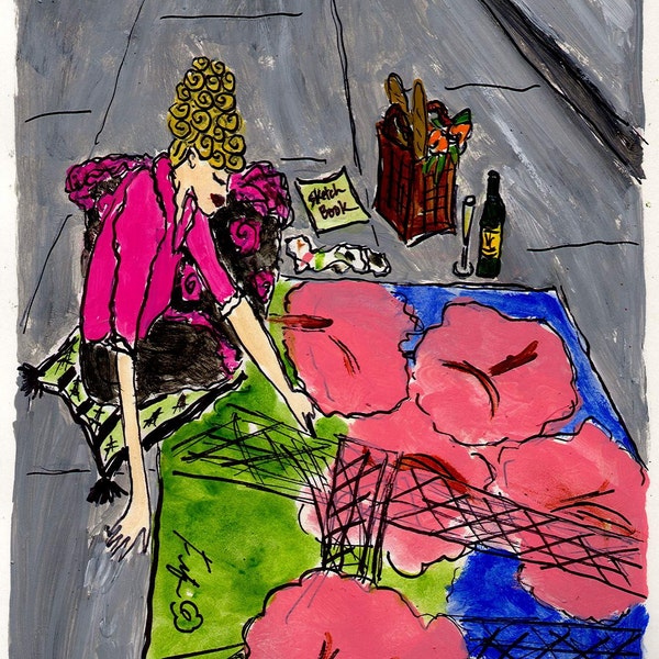 Fifi Paints Paris in Firenze