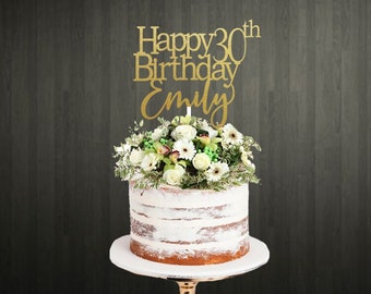 Personalised Birthday Cake Topper