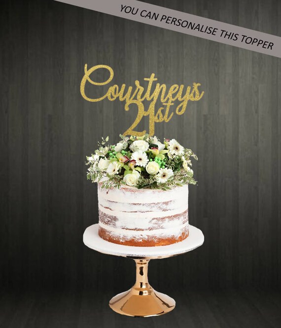 Cake Topper For 21st Birthday Etsy
