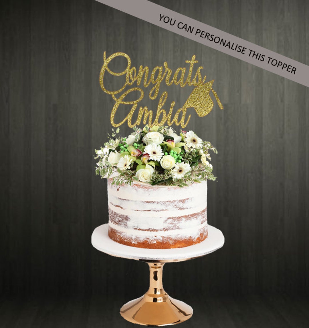 Personalized Graduation Cake Topper - Etsy