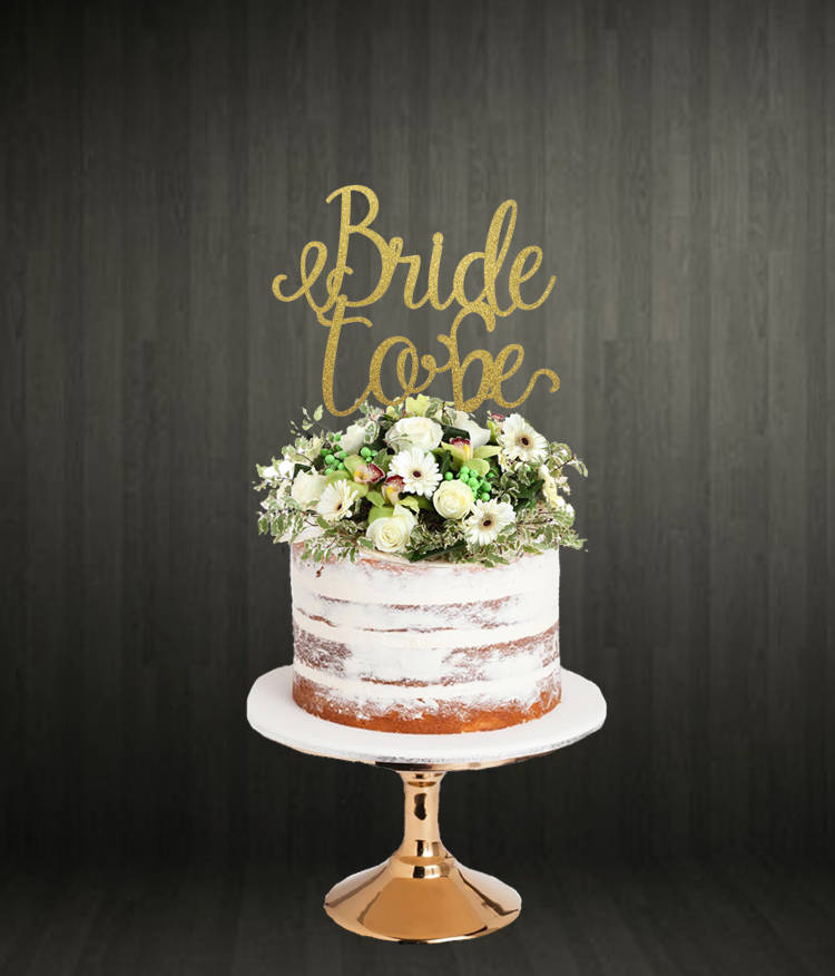Bride To Be Cake Topper Etsy