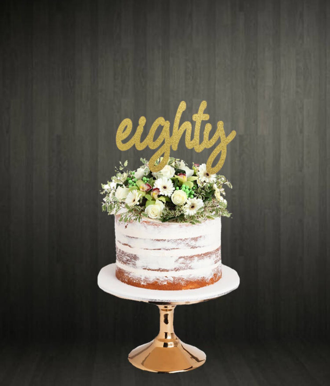 Printable Cake Topper 80th Birthday