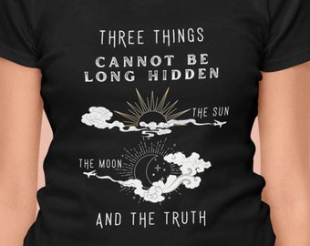 Graphic Tee: The Truth Cannot Be Hidden Plane Trail T-shirt - Geoengineering, Weather Modification, and Chemical Spray Awareness tee