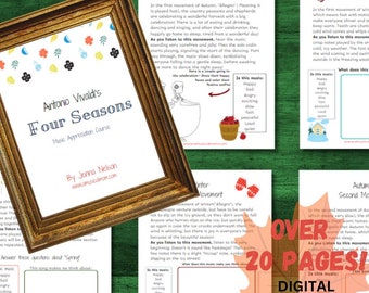 Vivaldi's Four Seasons Music Appreciation Unit Study (Printable)