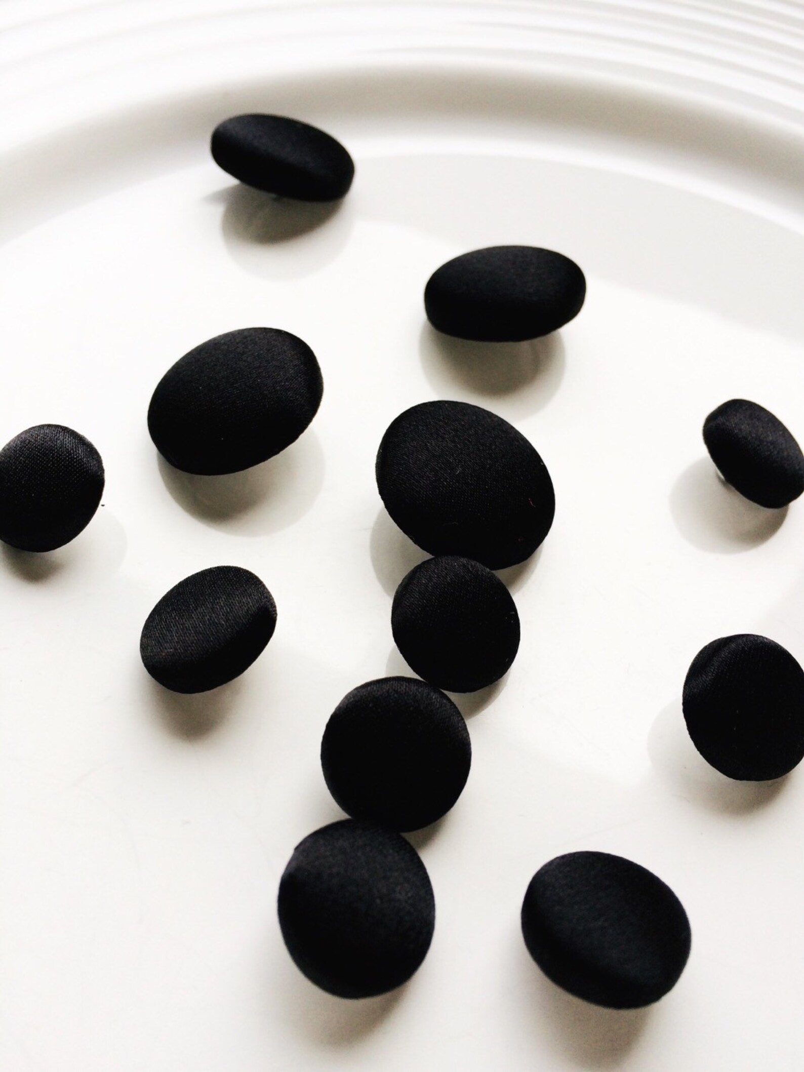 Black Silk Satin Tuxedo Buttons 100 Silk Charmeuse Mens Suit Etsy UK