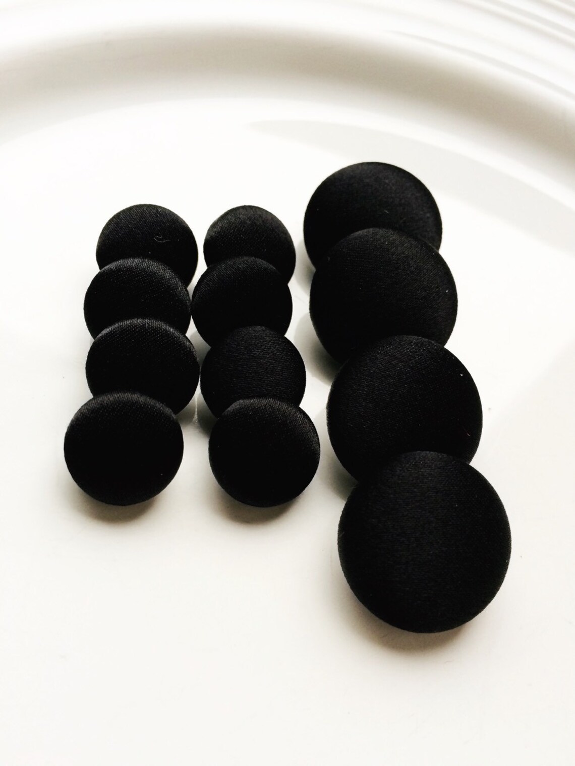 Black Silk Satin Tuxedo Buttons Silk Charmeuse Mens Suit Etsy