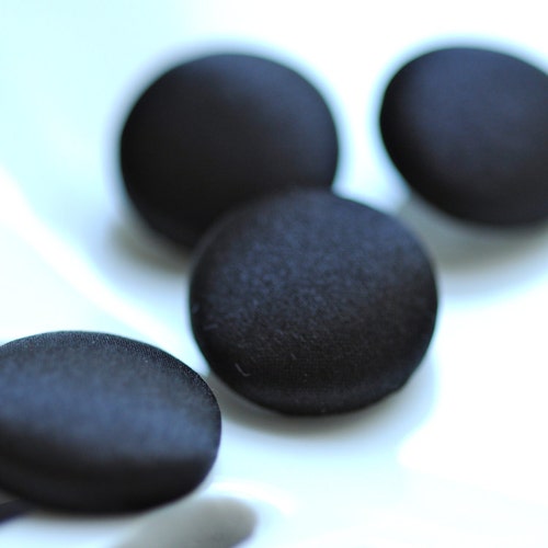 Black Silk Satin Tuxedo Buttons Silk Charmeuse Mens Suit Etsy