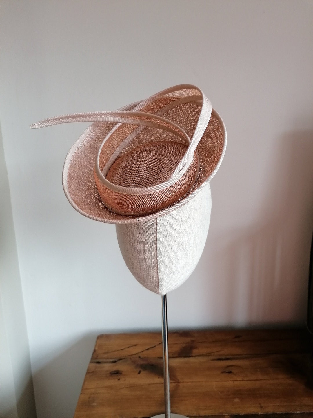 Copper Giant Saucer Knot Sinamay Straw Hat Etsy