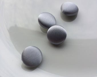 Silver Grey Silk Satin Tuxedo Buttons Silk Charmeuse Mens Suit Buttons