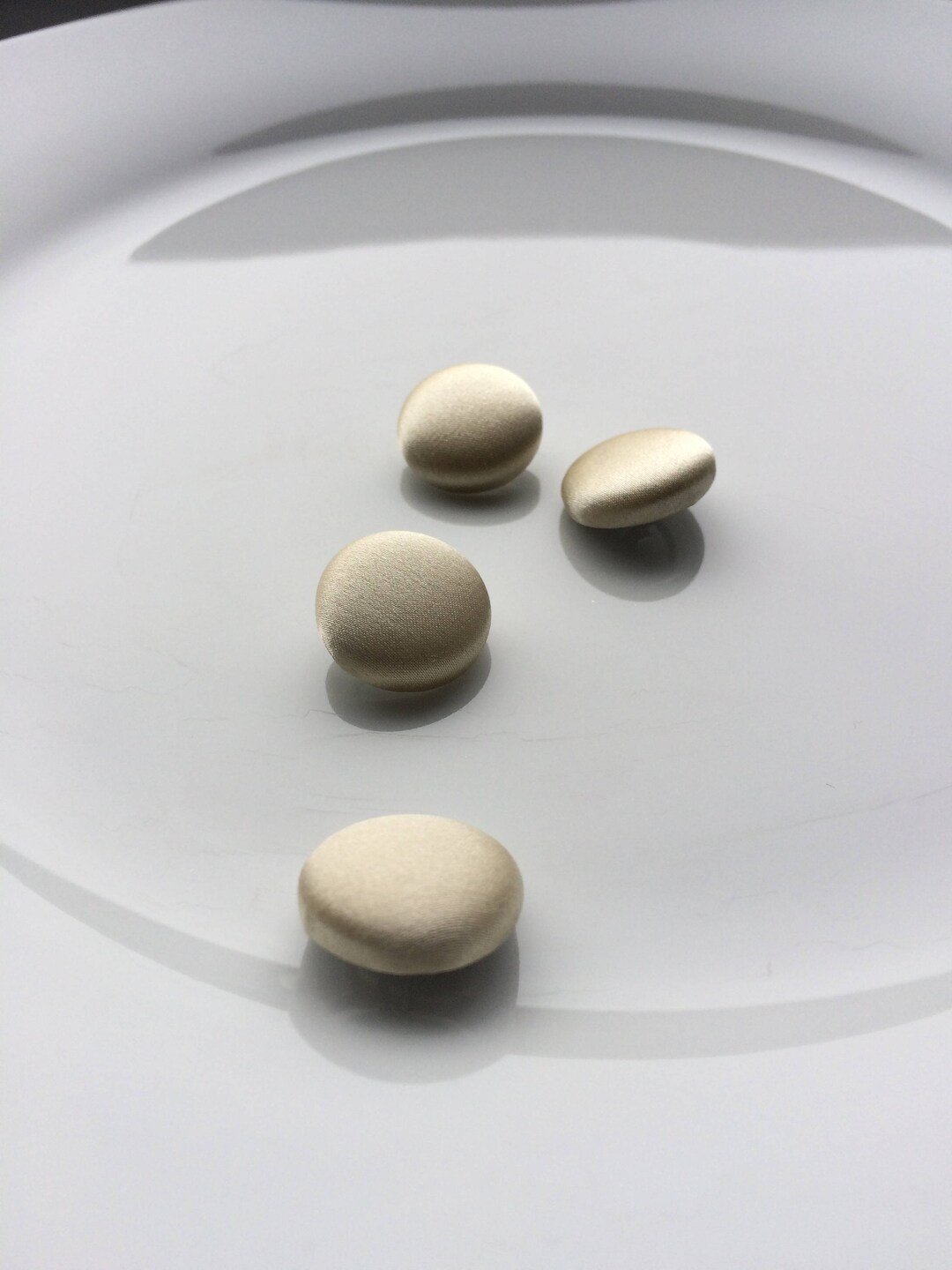 Cream Silk Satin Tuxedo Buttons Silk Charmeuse Mens Suit Buttons Etsy