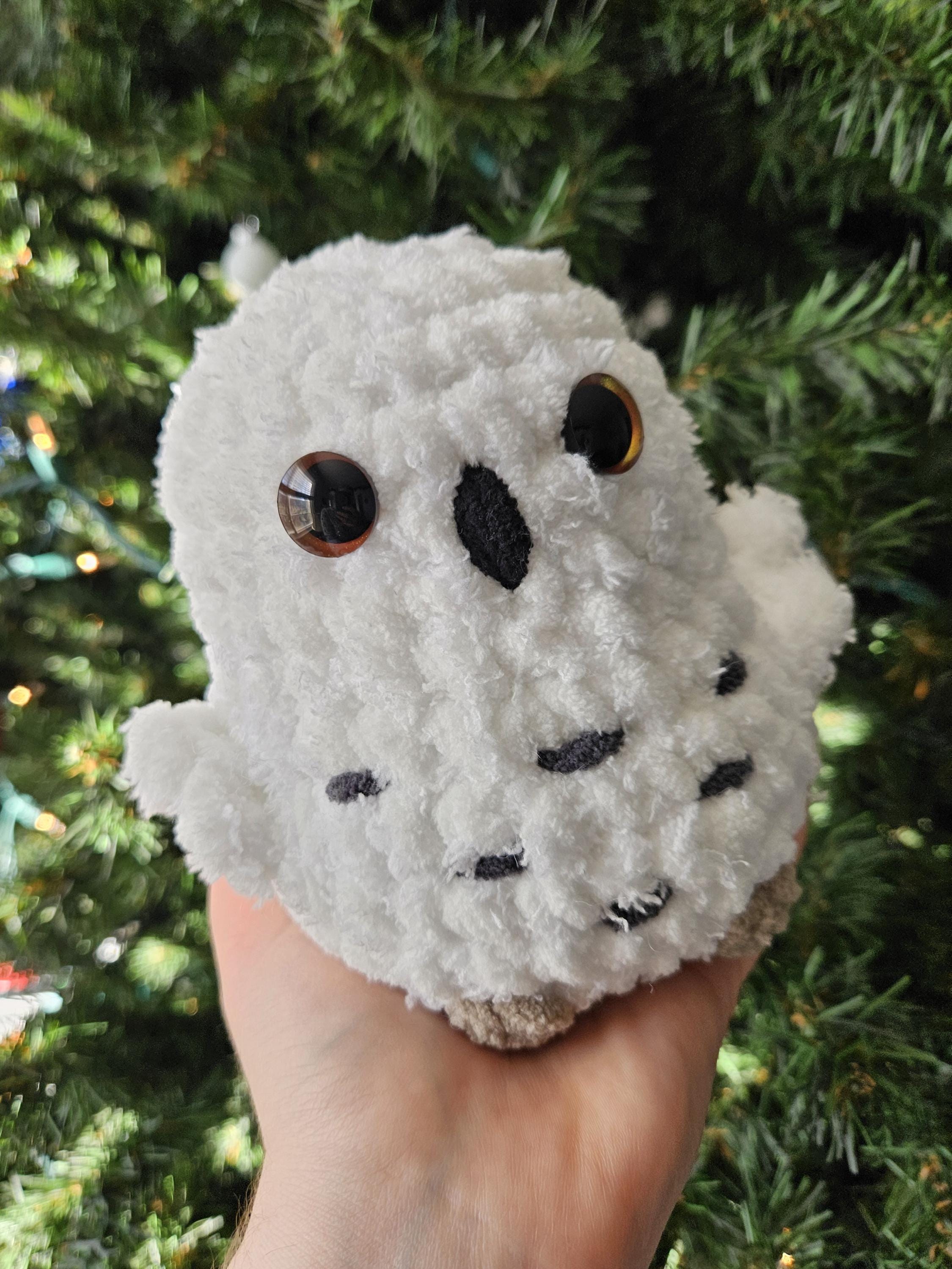 Chubby Baby Snowy Owl Crochet Plushie