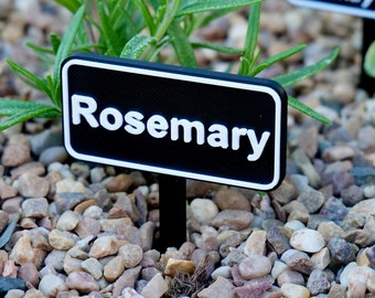 Marcador de plantas personalizable: Etiqueta de jardín impresa en 3D
