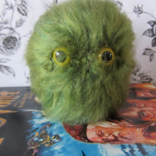 Harry Potter Green Pygmy Puff with Yellow Eyes- Ready to Ship