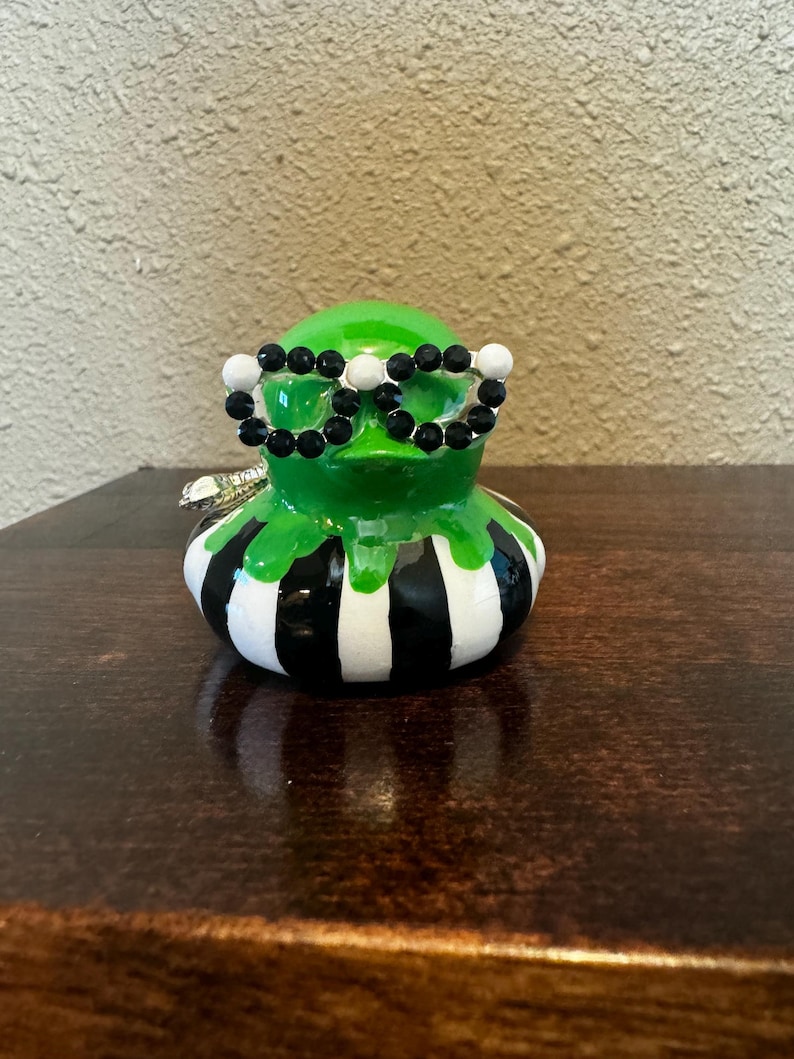 GREAT GIFT! Beetlejuice Duck  Jeep or collection, custom gift wrangler accessories jeeping ducks cruise duck personalized duck duck jeep