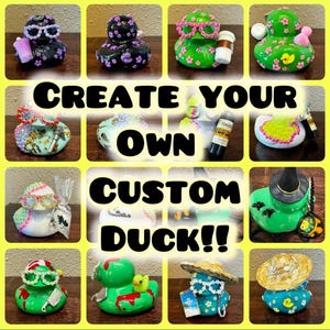 CREATE YOUR OWN Custom Duck Jeep ducks custom duck gift jeep wrangler accessories jeeping ducks cruise duck landing pad duck duck jeep gift