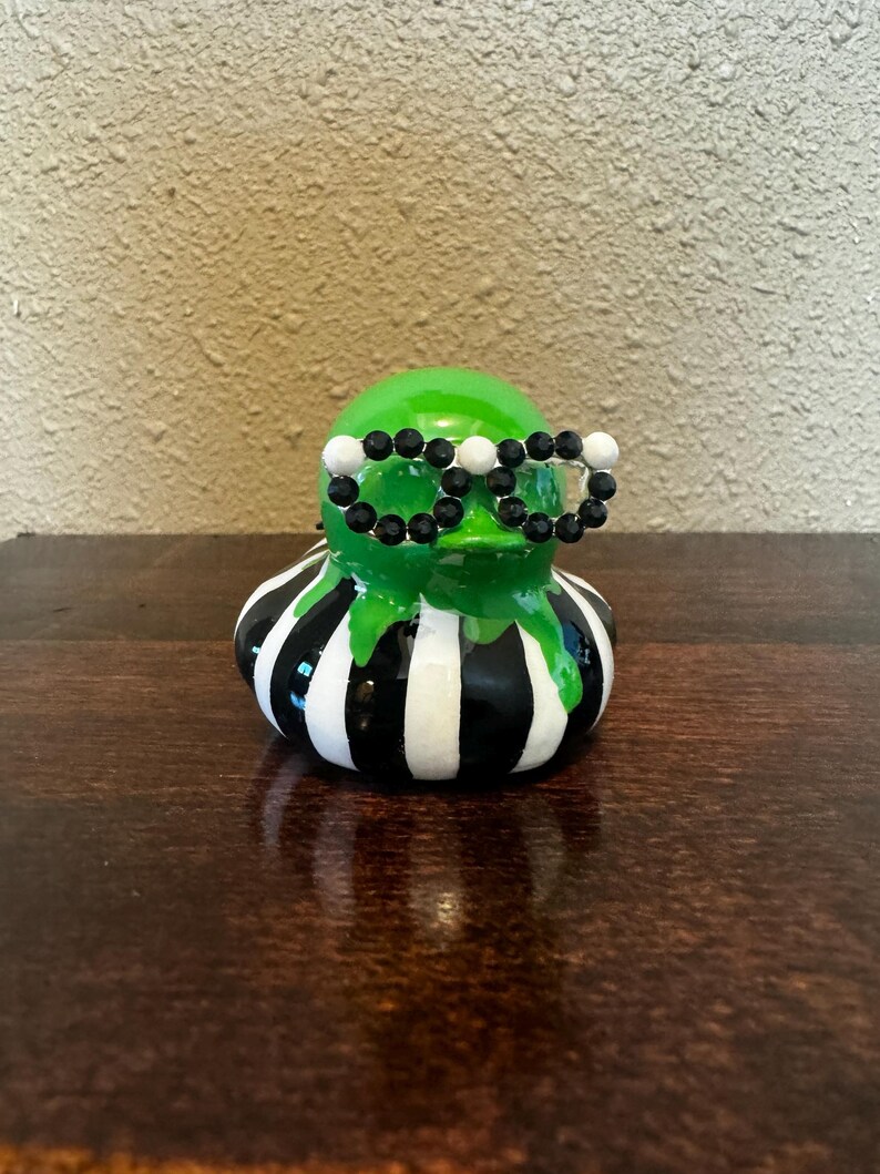 GREAT GIFT! Beetlejuice Duck  Jeep or collection, custom gift wrangler accessories jeeping ducks cruise duck personalized duck duck jeep