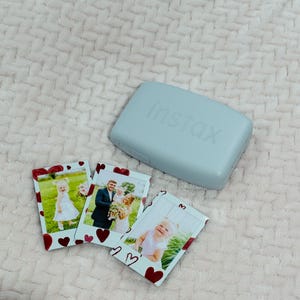 Custom Printed Mini HEART Polaroid Photos | Mini Instant Prints | Gifts | Photo to Instant Film | Custom Designs