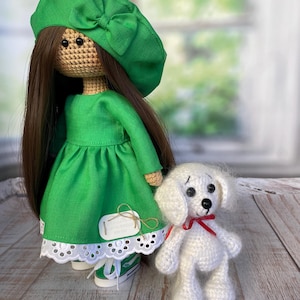 Custom Portrait Doll, handgefertigtes Amigurumi, personalisiertes Häkelgeschenk, Portraits vom Foto, Erinnerungsgeschenk