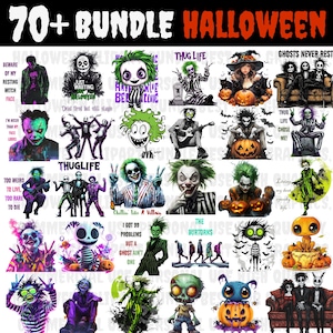 Halloween Beetlejuice PNG, Horror Characters Bundle, Coquette, Movie Killers, Thug Life, Clipart, Horror PNG, Halloween friends, Spooky Art
