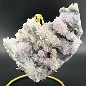 Amethyst Crystal Flower Plate on stand 11.5oz - Brazil