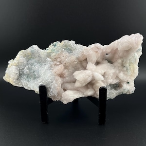 Amethyst Flower Crystal/Zeolite Crystal on stand 12.8oz - Brazil