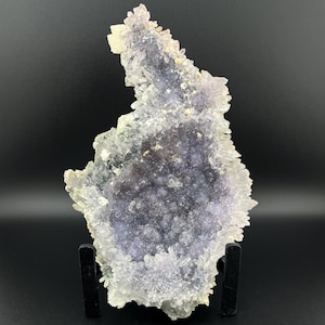 Amethyst Crystal Flower w/Calcite Inclusions on stand 1lb 1oz - Brazil