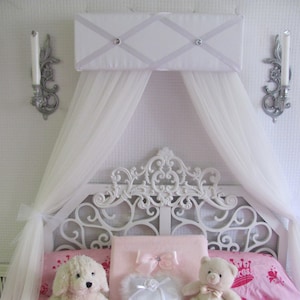 Bed Canopy girls bedroom nursery crib Ballet CrOwN Princess Pelmet Upholstered Awning Custom So Zoey Boutique SALE image 6