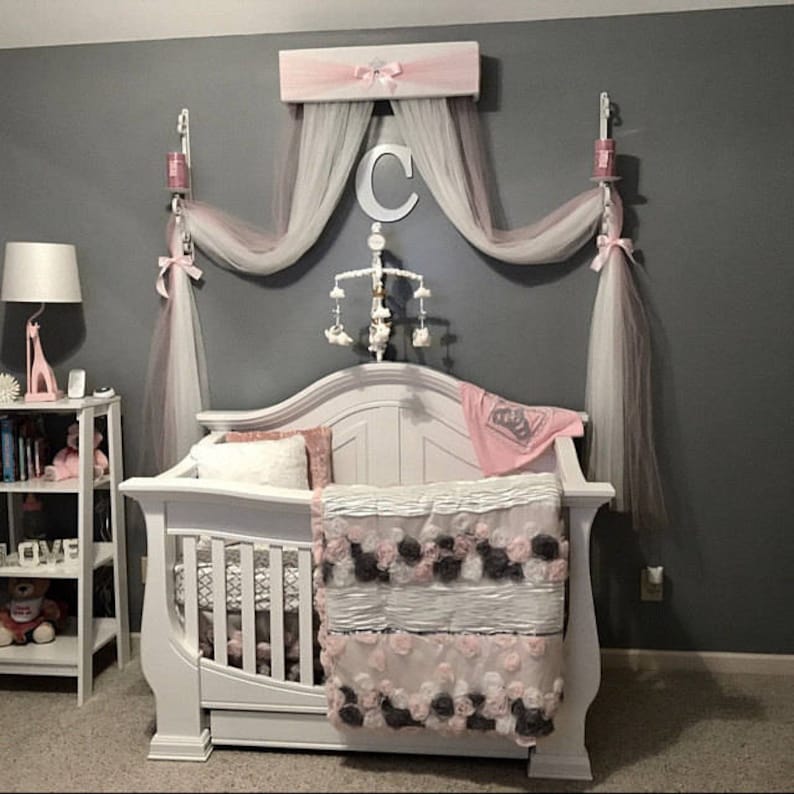 Nursery BED Teester Princess Bedroom Crib Canopy Girls Bedroom Etsy
