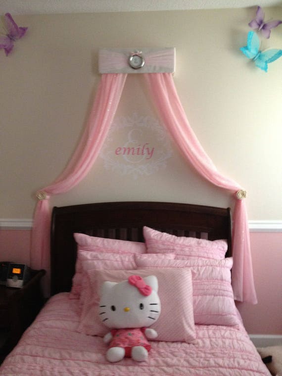 Bed Crown Princess Crib Canopy Nursery Baby Bedroom Teester Etsy
