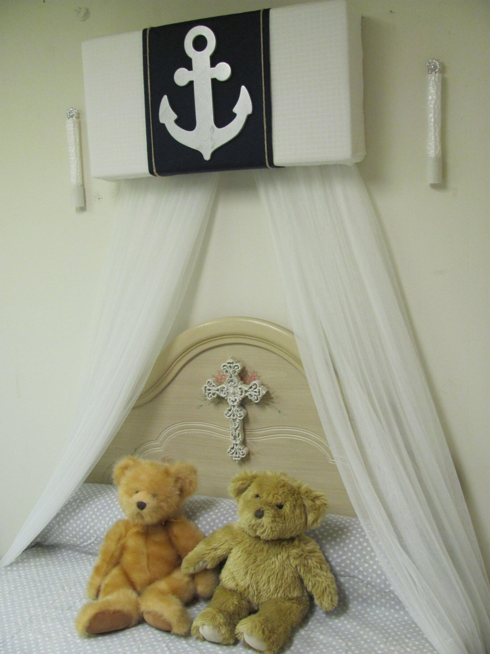 Bed CriB canopy ANCHOR Ship rustic BOYS design bedroom BoX Etsy