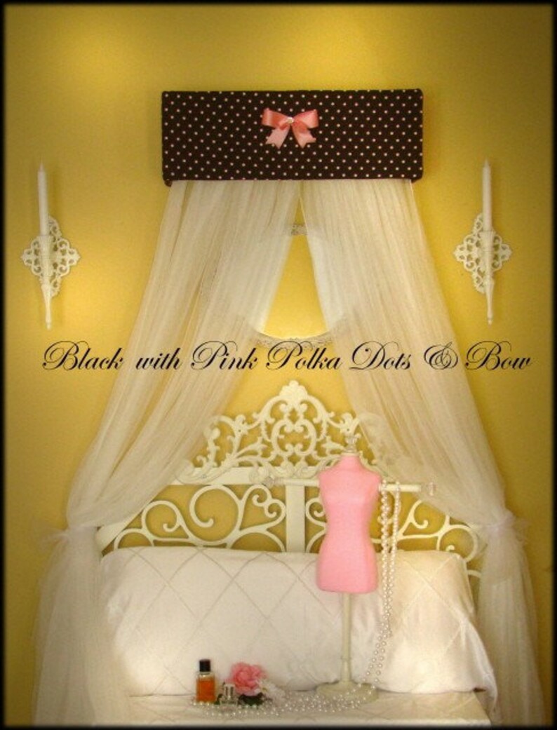 Crib Crown Nursery Princess Bed Canopy Cornice Valance Window Etsy