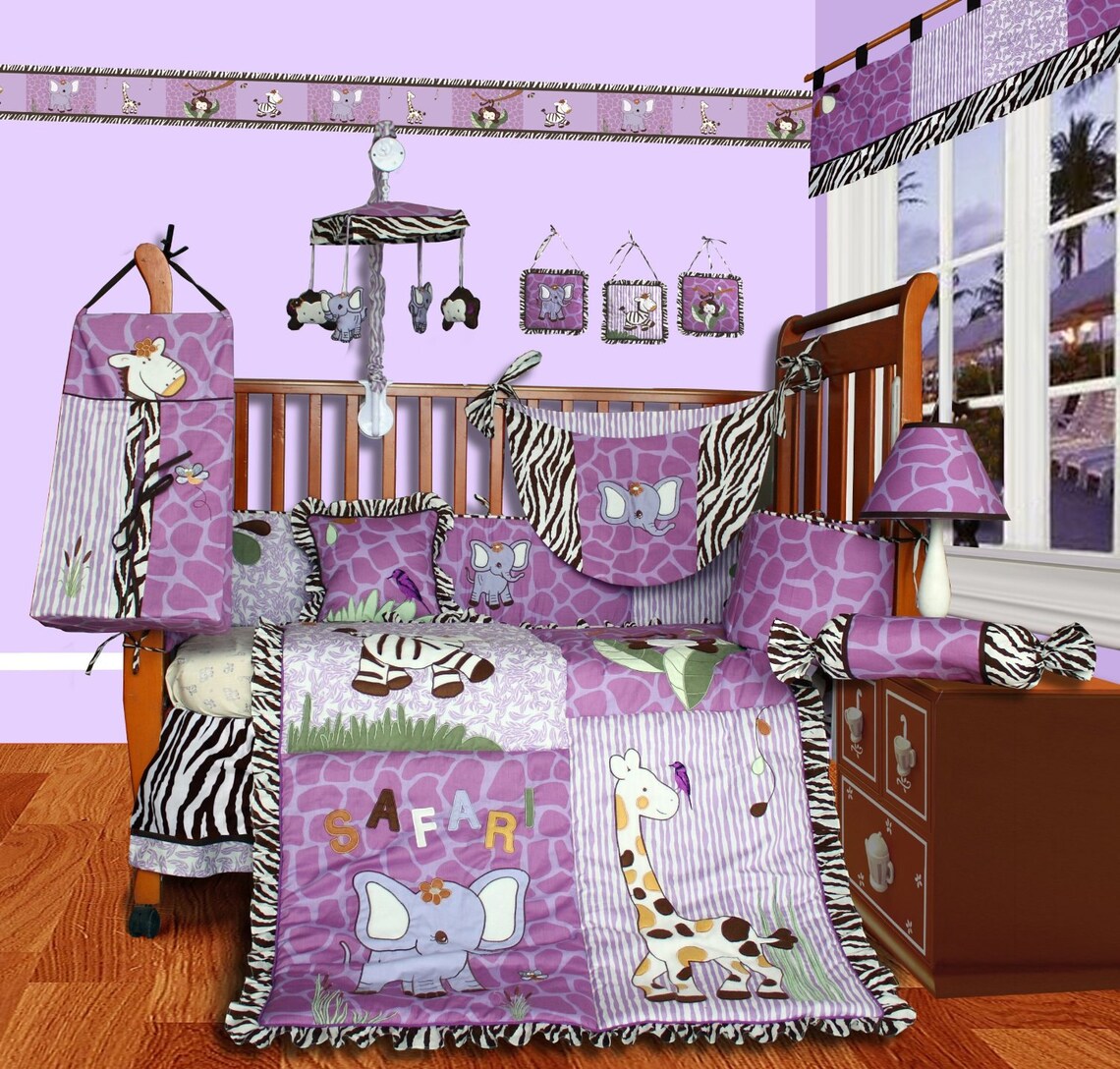 Zebra Bed Canopy Crib Crown Animal Print Embroidered Bedroom Etsy