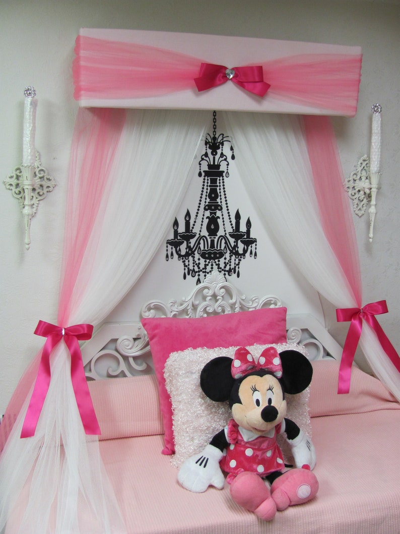 Princess Crib Canopy Nursery Cornice BED Teester FULL Twin Etsy