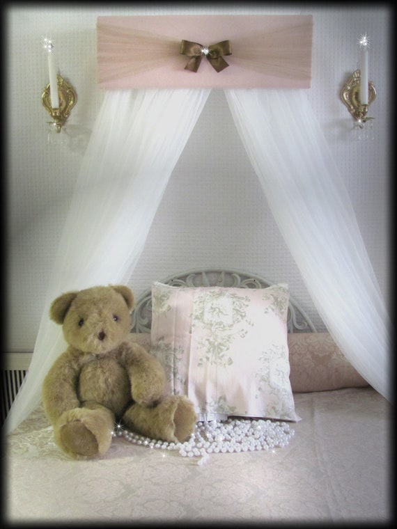 Girls Nursery Baby Bedroom Bed Canopy Pink Jojo Crown Tiara Princess Free White Sheer Curtains Shipping Teester Custom So Zoey Boutique Sale