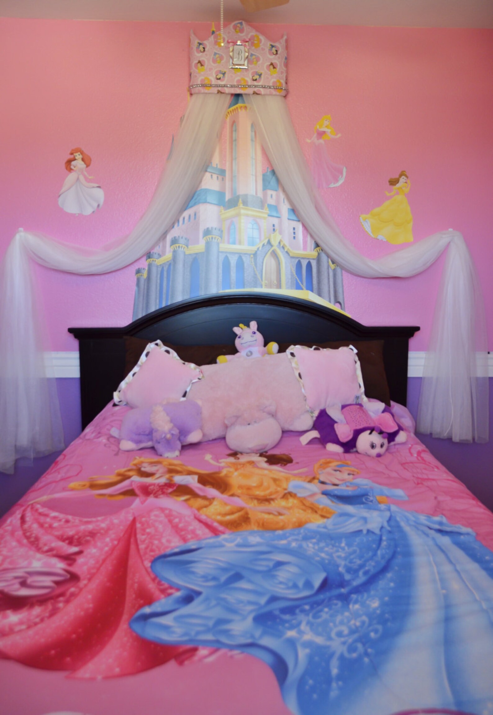 Disney Princess Tiara CROWN Crib Canopy Cornice Bed Etsy