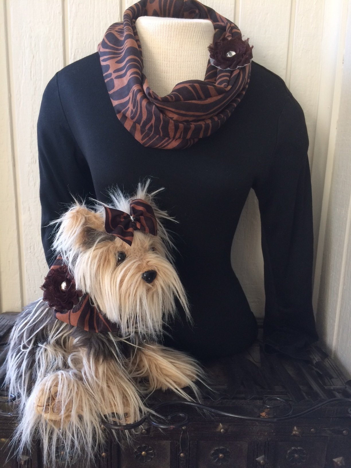 Dog fur clearance scarf