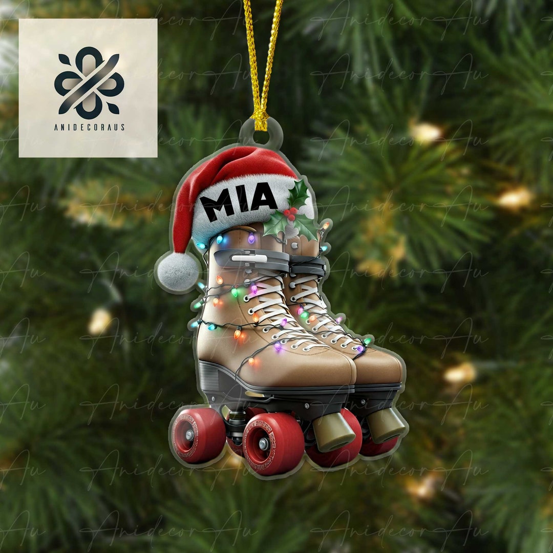 Custom Roller Skate Ornament Personalized Roller Skate Ornament for