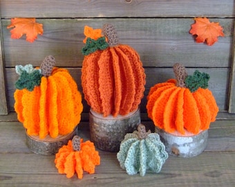 CROCHET PATTERN CV171 Crochet Lacy Pumpkins, Crochet Fall Pumpkins, PDF Download