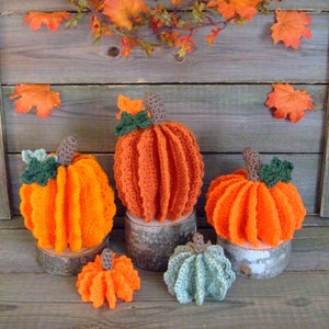 CROCHET PATTERN CV171 Crochet Lacy Pumpkins, Crochet Fall Pumpkins, PDF Download