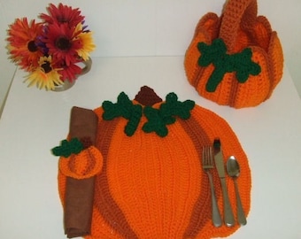 CROCHET PATTERN - CV004 Pumpkin Patch Kitchen Set - PDF Download