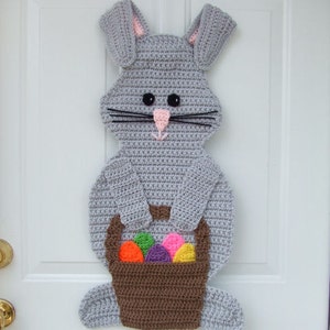 CROCHET PATTERN - CV139 Easter Bunny Door Hanging - PDF Download