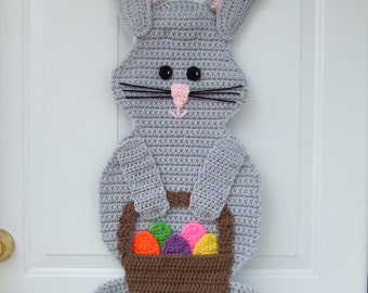 CROCHET PATTERN - CV139 Easter Bunny Door Hanging - PDF Download