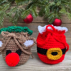 CROCHET PATTERN Little Christmas Gift Bags CV179 Gift Bags Christmas Bags PDF Digital Download image 6