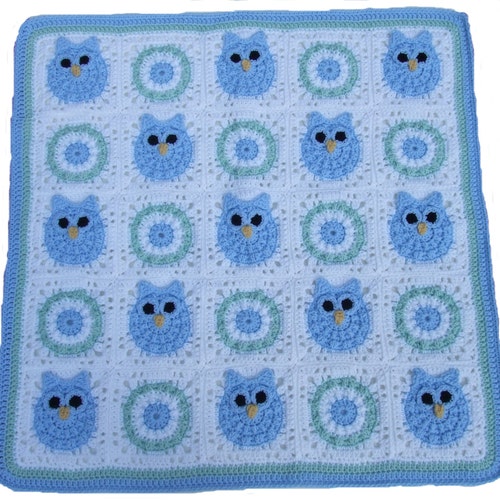 Little Hoot the Owl Crochet Baby Blanket Pattern Etsy