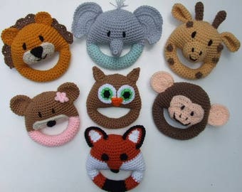 CROCHET PATTERN - CV150 Animal Baby Toys - Amigurami - PDF Download