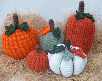 CROCHET PATTERN - Crochet Pumpkins - CV131 Picking A Pumpkin - PDF Download