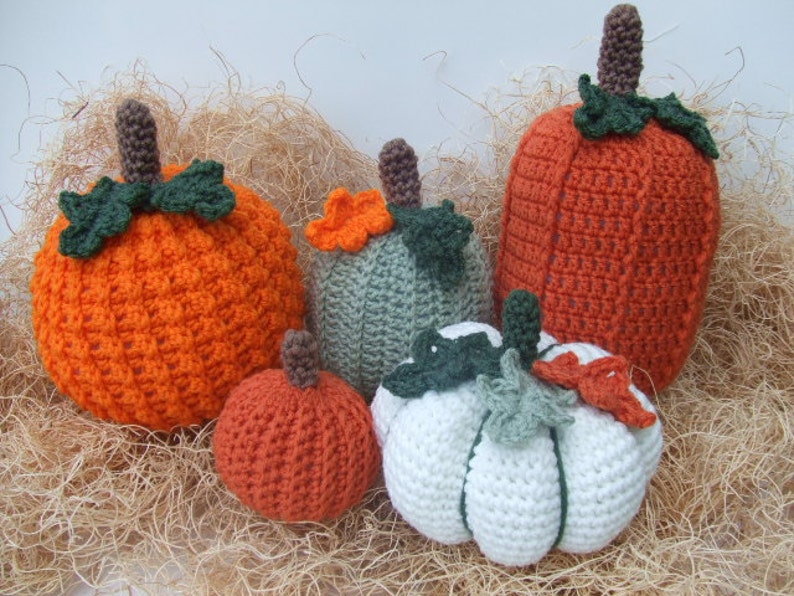 CROCHET PATTERN Crochet Pumpkins CV131 Picking A Pumpkin PDF Download image 1