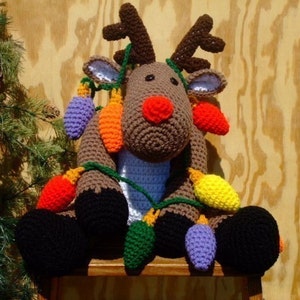 CROCHET PATTERN - CV063 Christmas Roebuck the Reindeer - Amigurami - PDF Download